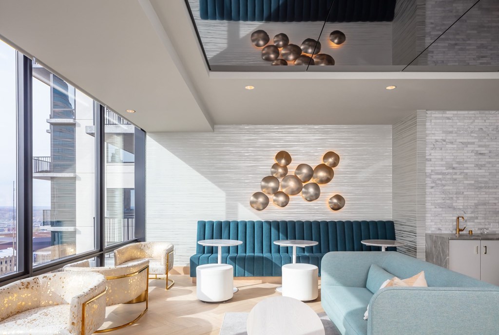 Modern Living Room Brimming With Colors at 365 Nicollet, Minneapolis, MN, 55401