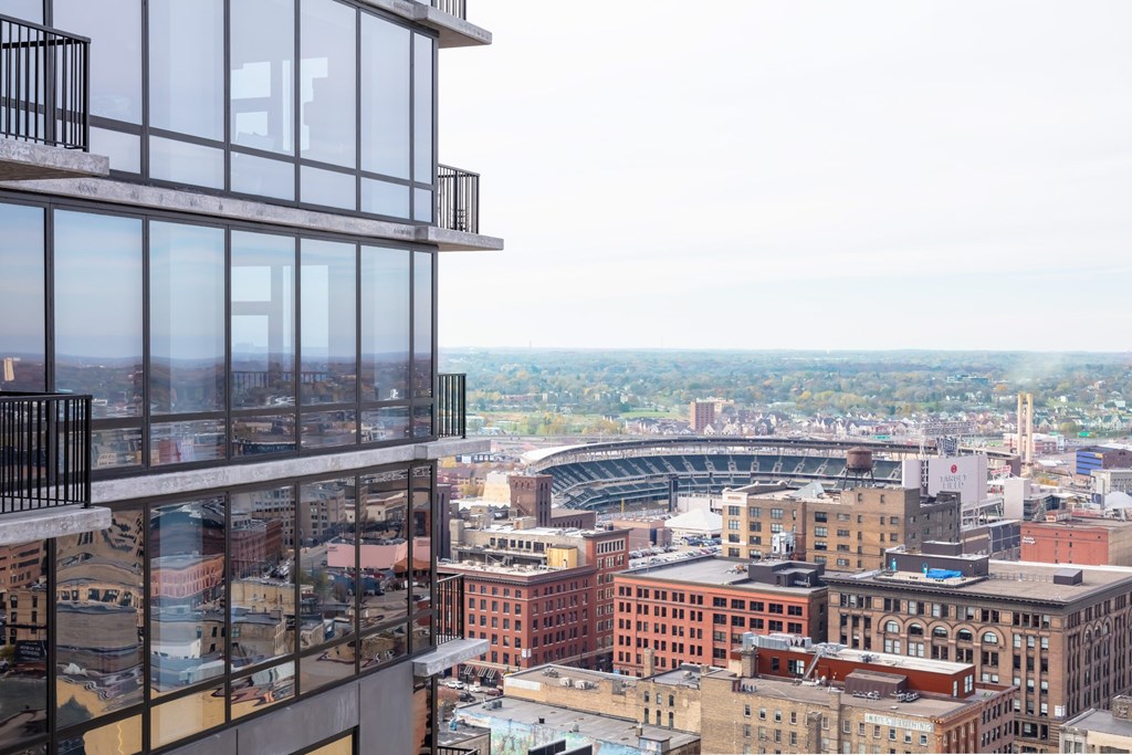 View of the stadium at 365 Nicollet, Minneapolis, MN