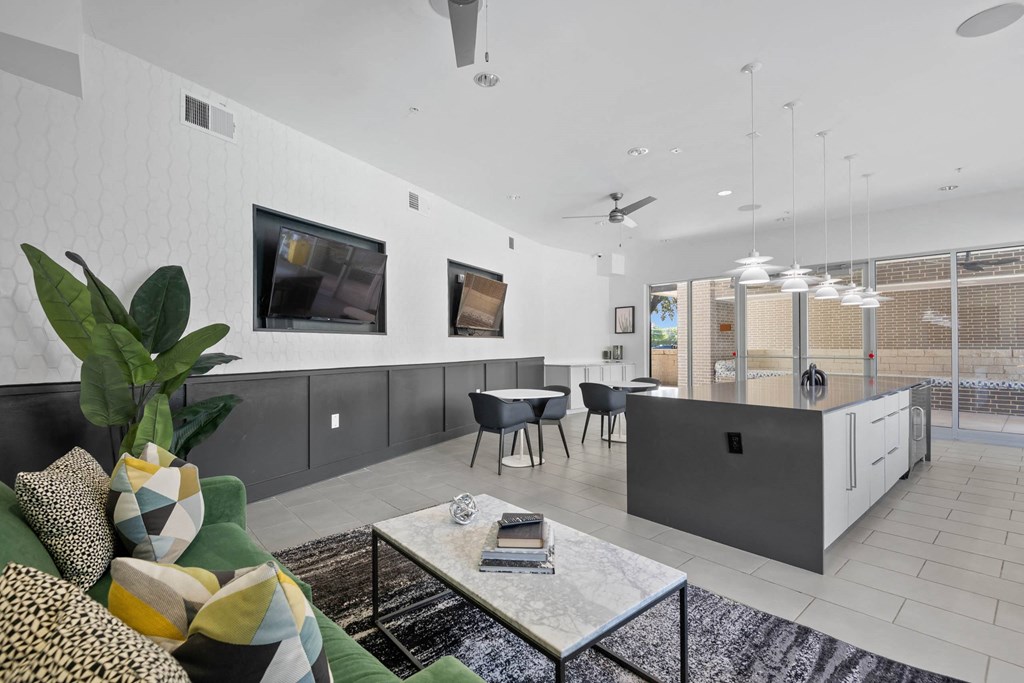 Community Lounge at Abstract at Design District, Texas