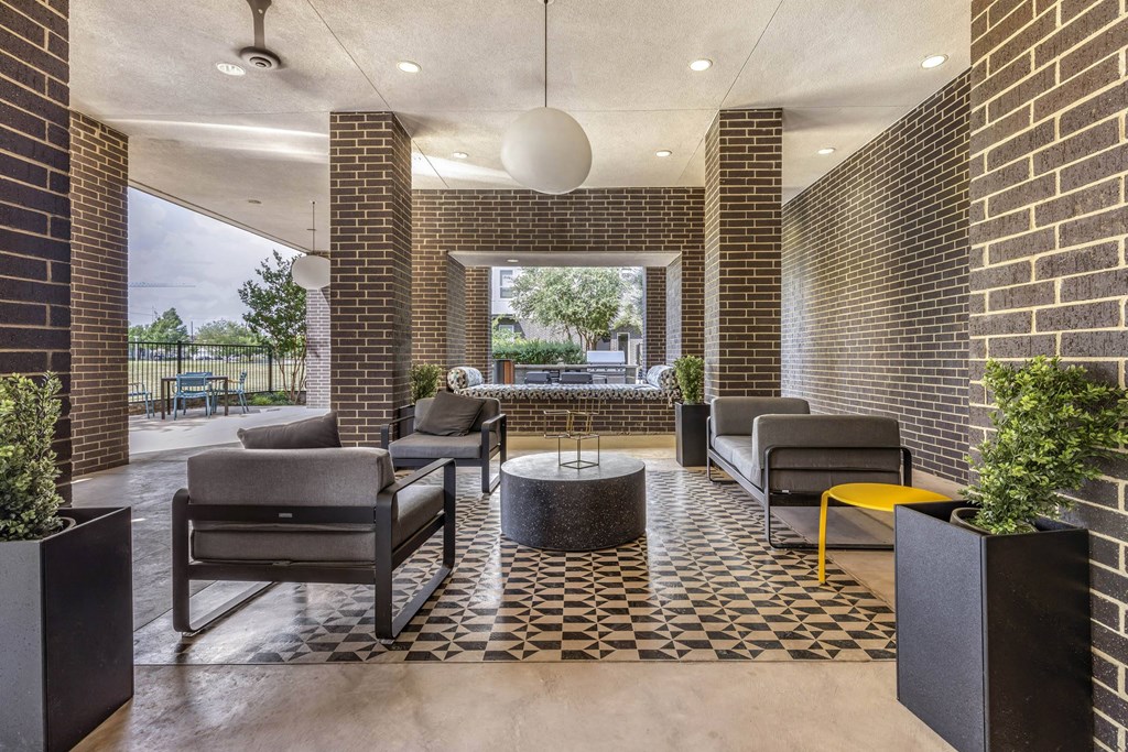 Outdoor Seating Area at Abstract at Design District, Dallas, Texas