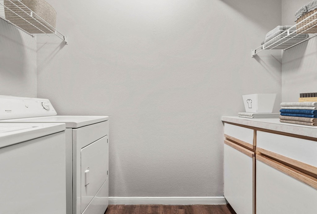 our apartments have a washer and dryer and a laundry room at Veranda at Centerfield, Houston