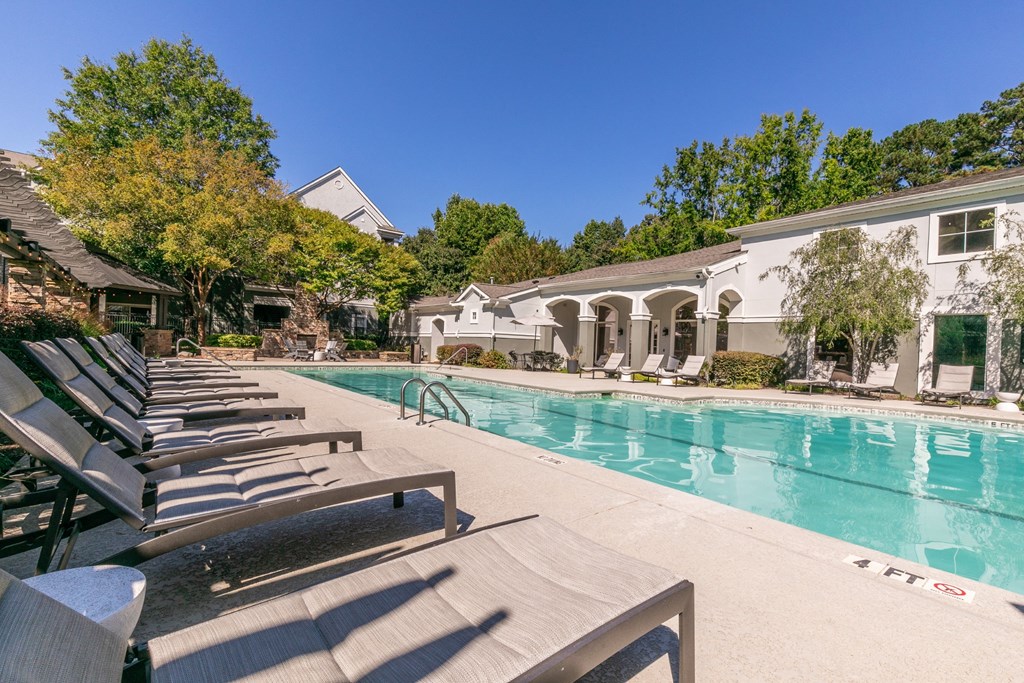Pool And Sundecks at Deerfield Village, Alpharetta