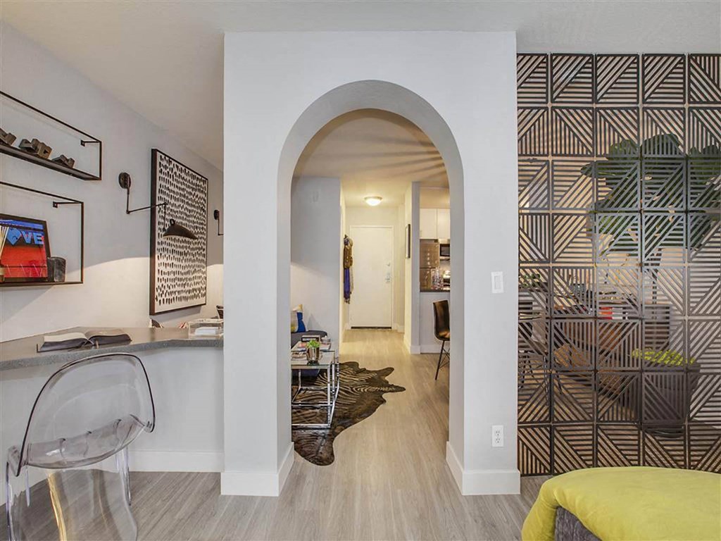 Spacious Floor Plans with Desk Area  at Duet on Wilcox, Los Angeles