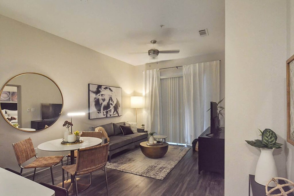 Gramercy on the Park Living Room at Gramercy on the Park, Dallas, TX, 75287