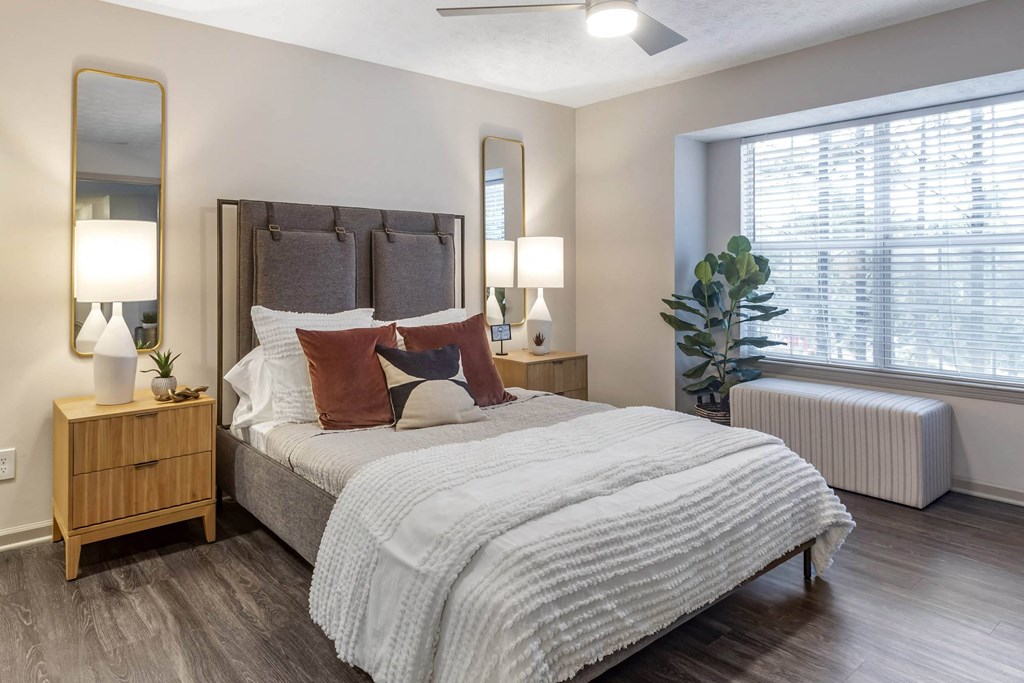 a fractal image of a room with mirrors on the floor at Gwinnett Pointe, Georgia, 30093