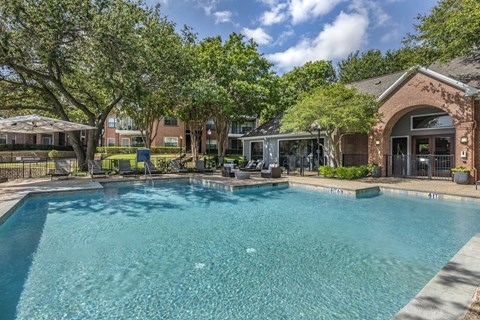 the swimming pool at our apartments at Lakeshore at Preston, Texas, 75093