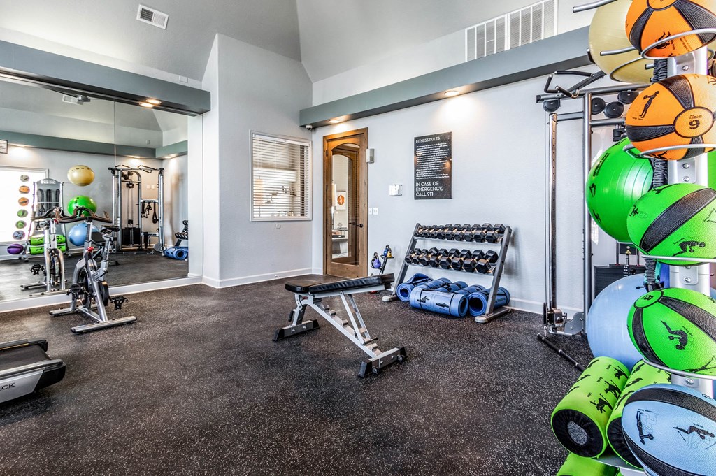 the gym at The links at Plum Creek Apartments, Castlerock, CO