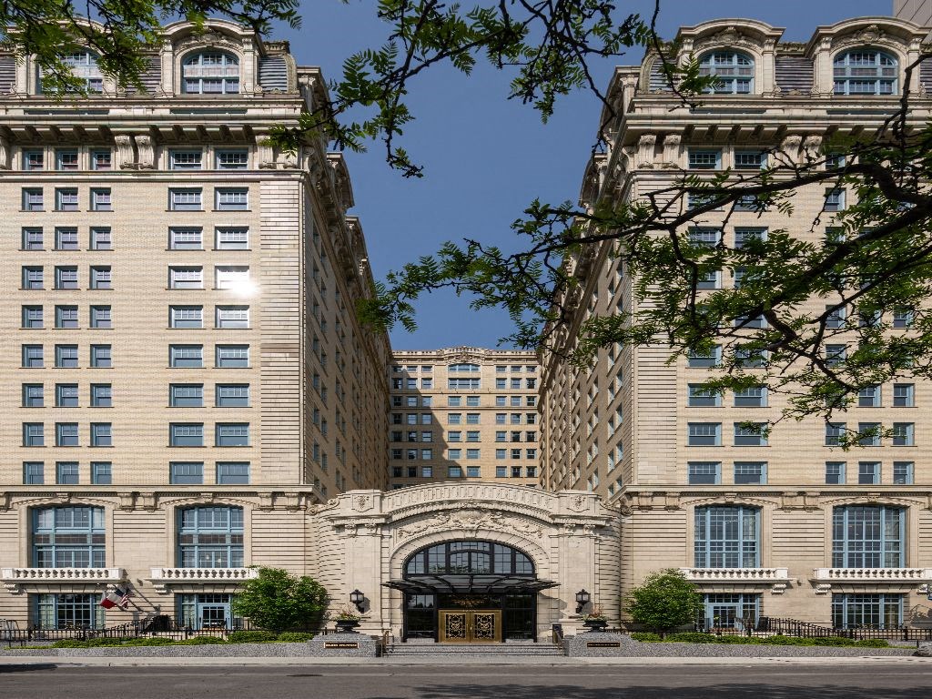 the building in which the apartments are located  at The Belden Stratford, Chicago, IL