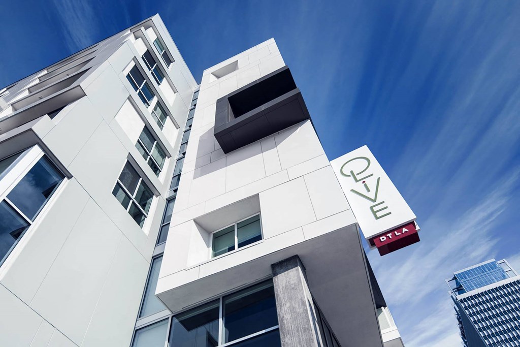 Olive DTLA Building Exterior Marquee at Olive DTLA, California