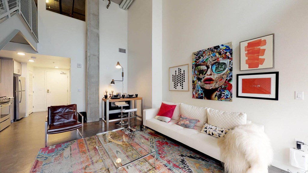 Olive DTLA Living Room and Dining Area  at Olive DTLA, California, 90015