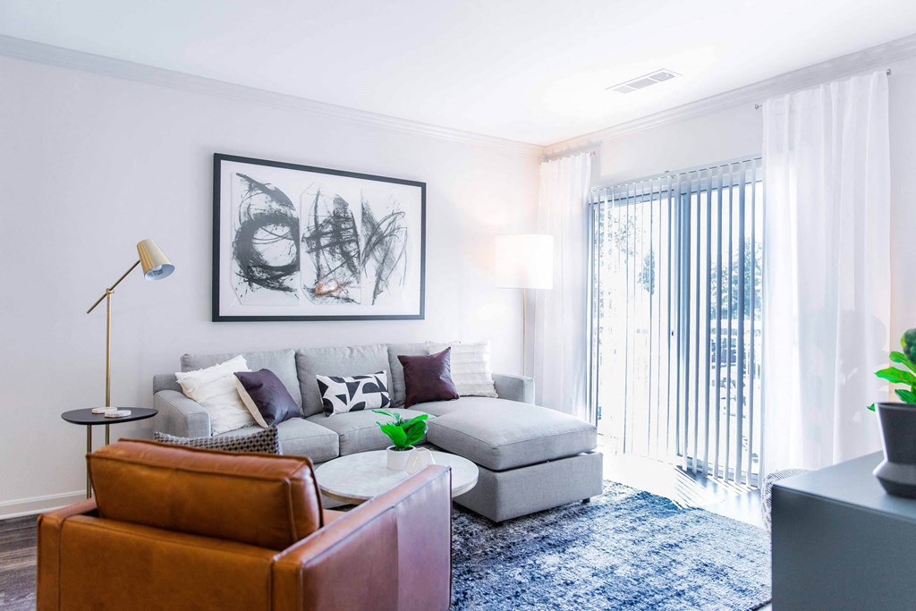 Living Room Interior at The Residences at Springfield Station, Springfield