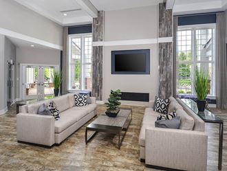 Lounge With TV at The Residences at Springfield Station, Springfield