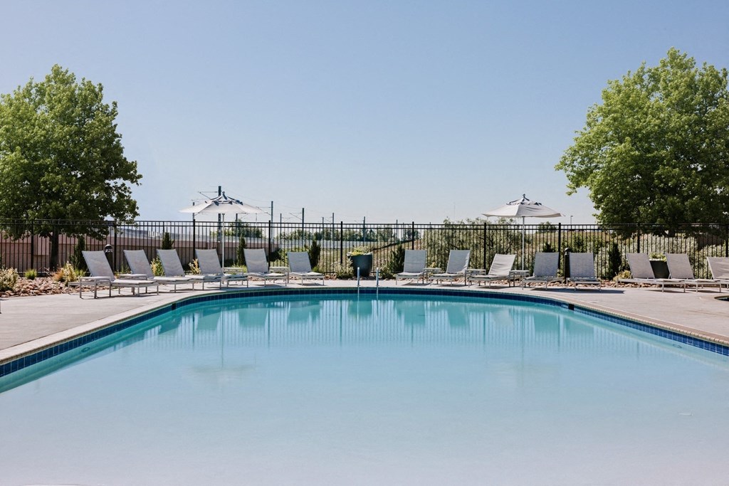the swimming pool at Ridge at Thornton Station Apartments, Thornton, Colorado