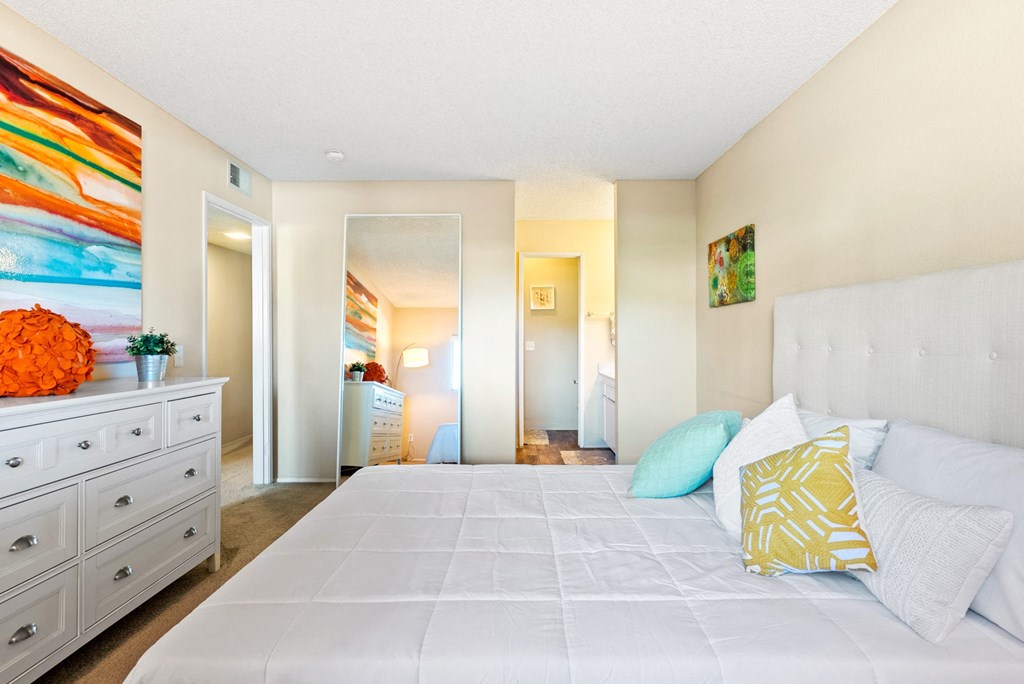 Spacious bedroom at River Oaks in Oceanside, CA