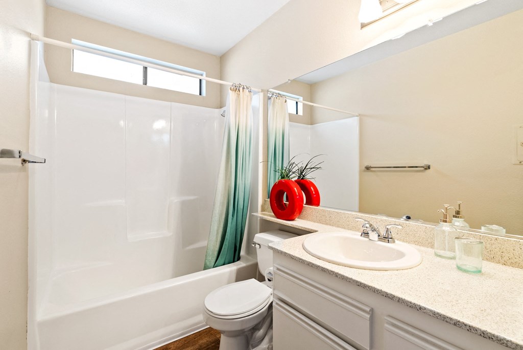 Secondary bathroom at River Oaks in Oceanside, CA