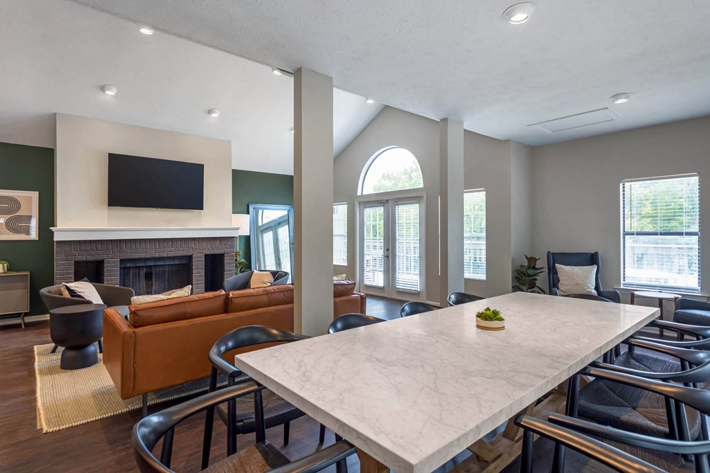 Community Room With Dining Area at The Annaline, Nashville, Tennessee