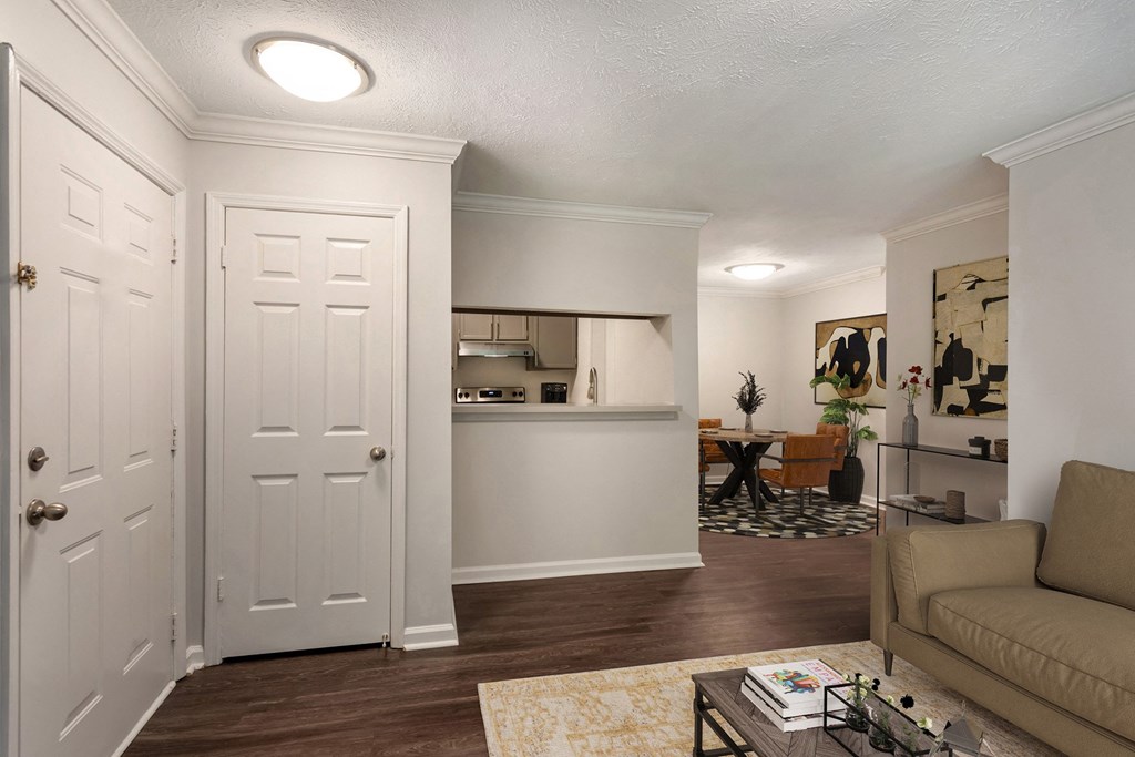 Living Room and Dining Area at The Annaline, Tennessee, 37217