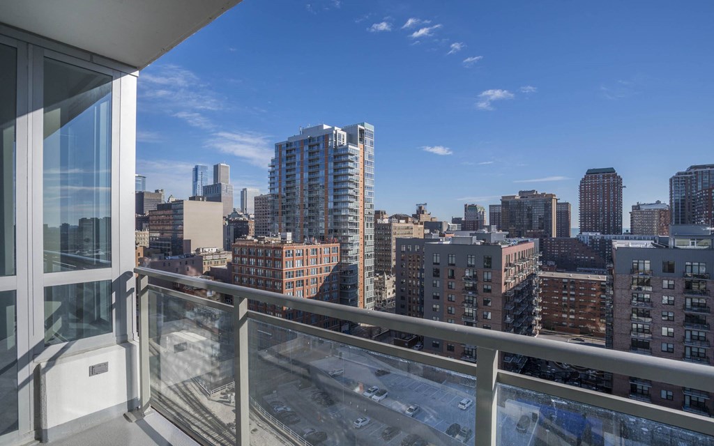 Balcony at The Elle Apartments, Chicago