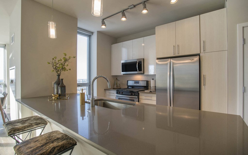 Island Kitchen at The Elle Apartments, Chicago