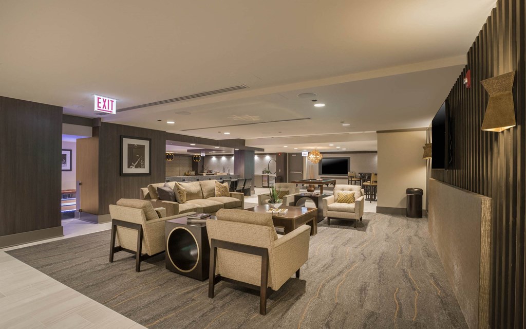 Community Clubhouse at The Elle Apartments, Chicago, IL, 60605