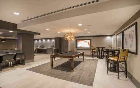 Billiards Table at The Elle Apartments, Chicago, IL