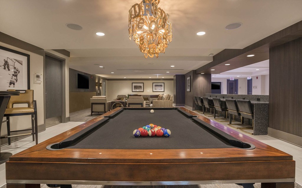 Billiards Table at The Elle Apartments, Illinois, 60605
