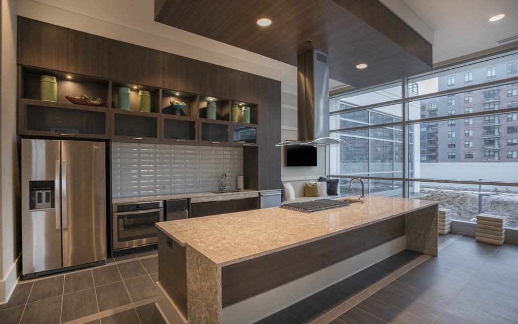 Catering Kitchen at The Elle Apartments, Chicago