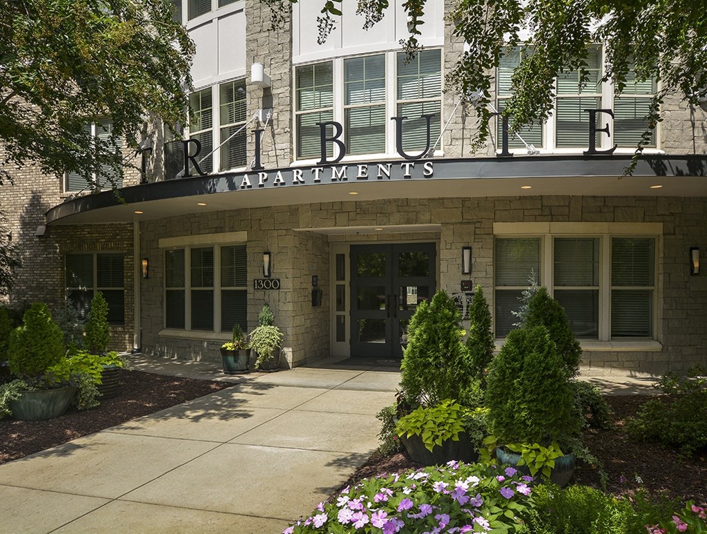 the building where the apartment is located at The Tribute, North Carolina