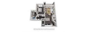 A1 Floor Plan at Willowest in Lindbergh, Atlanta, 30318