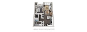 A3 Floor Plan at Willowest in Lindbergh, Atlanta