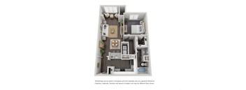A6 Floor Plan at Willowest in Lindbergh, Georgia, 30318