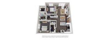 B1 Floor Plan at Willowest in Lindbergh, Atlanta, GA