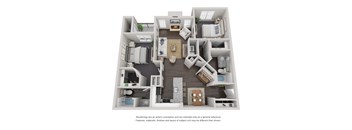 B4 Floor Plan at Willowest in Lindbergh, Atlanta