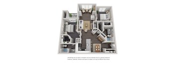 B6 Floor Plan at Willowest in Lindbergh, Georgia