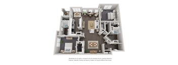 B7 Floor Plan at Willowest in Lindbergh, Georgia, 30318