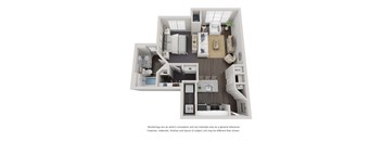 S1 Floor Plan at Willowest in Lindbergh, Atlanta, GA, 30318