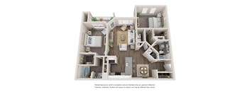 a floor plan of the villas at houston levee west apartments in cordova,