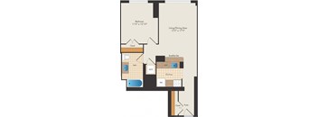 Ashburton - 1 Bed 1 Bath | 748 Sq. Ft. at 15 Bank Apartments, White Plains