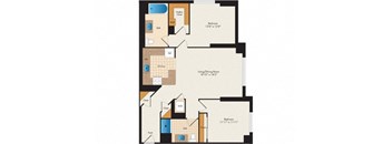 Judson - 2 Bed 2 Bath | 1,158 Sq. Ft. at 15 Bank Apartments, White Plains