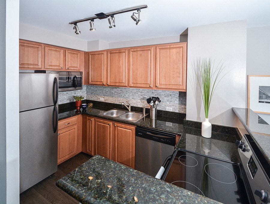 stainless steel appliances | The Montrose Apartments in Chicago, IL