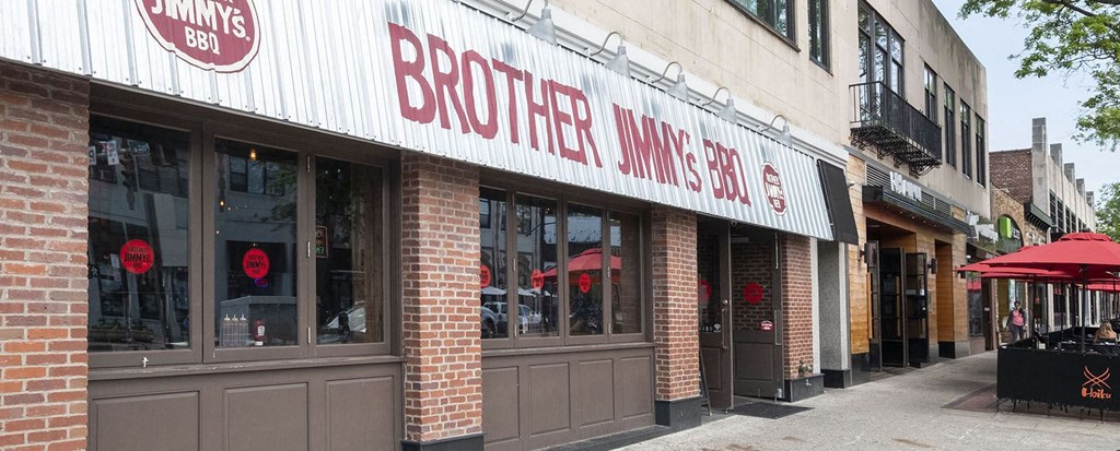Brother Jimmys BBQ at 15 Bank Apartments, New York, 10606