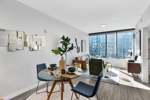 Dining table and chair at 903 Peachtree, Atlanta, Georgia