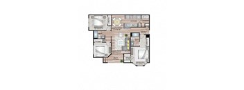 The Cliftondale Floor Plan | 1,330 Sq. Ft. at Residences at Stevens Pond, Saugus, Massachusetts 01906