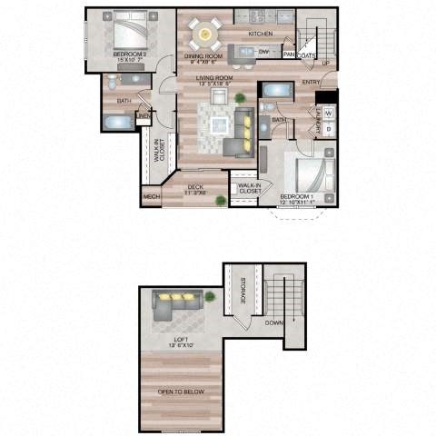 The Boardman Floor Plan | 1,626 Sq. Ft. at Residences at Stevens Pond, Saugus, MA