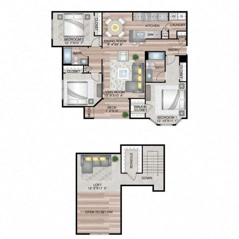 The Cliftondale Floor Plan | 1,606 Sq. Ft. at Residences at Stevens Pond, Saugus