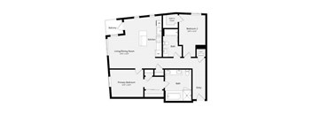 2B A Floor Plan | 1,205 Sq. Ft. at Misora Apartments, California