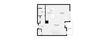 Z Loft A Floor Plan | 2,575-2,780 Sq. Ft. at Misora Apartments, California, 95128