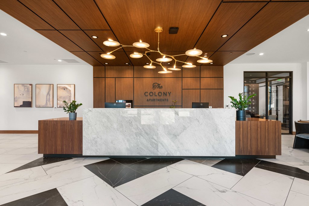 Clubhouse Lobby at The Colony, Charlotte, NC, 28211