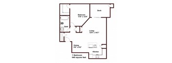 1 Bed 1 Bath Standard