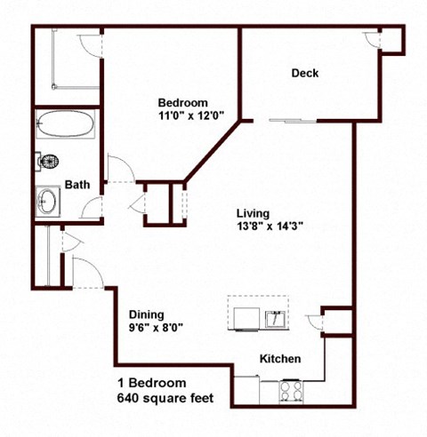 1 Bed 1 Bath Standard